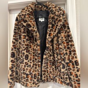 UGG Women's Animal Print Teddy Jacket